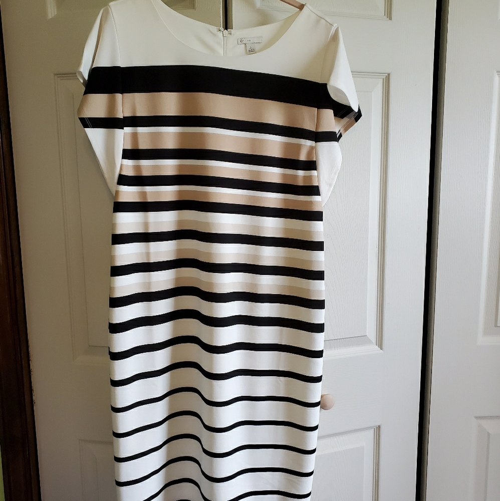 Cato Stripe Dress, Very Flattering